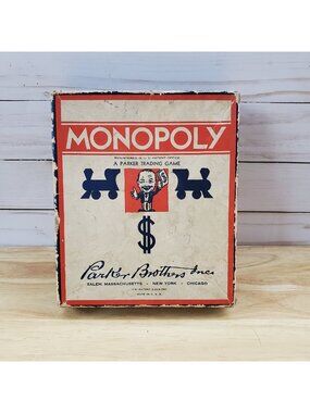 Early 20th Century 1936 Monopoly Game By Parker Brothers Vintage Set No Board